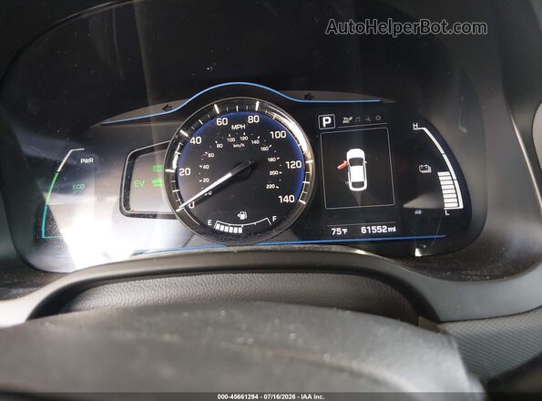 KMHC65LC4JU075305 2018 HYUNDAI IONIQ HYBRID Gray Widok tylnych siedzeń