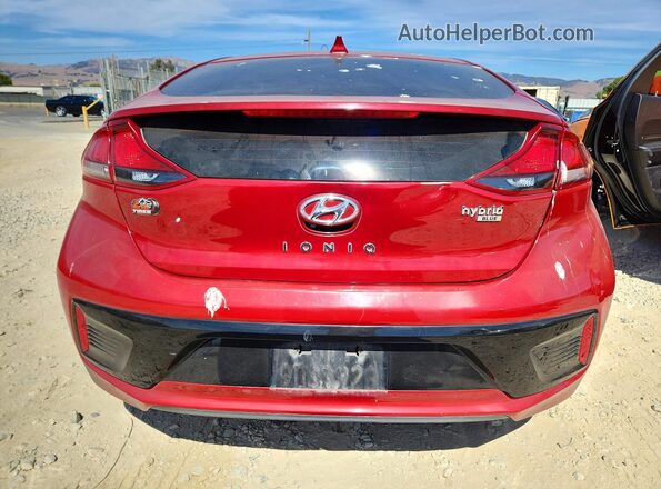 KMHC65LC5KU170618 2019 HYUNDAI IONIQ Red უკანა ხედი