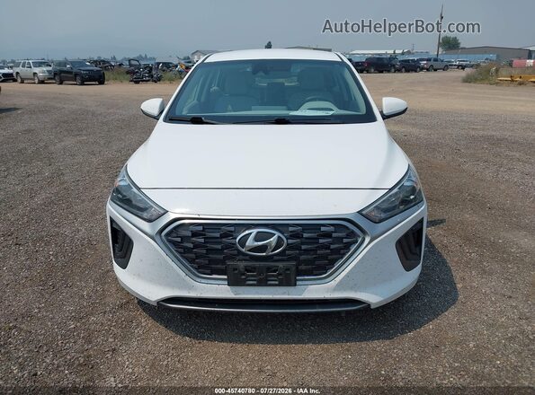 KMHC65LC5LU219785 2020 HYUNDAI IONIQ HYBRID White Widok zestawu wskaźników