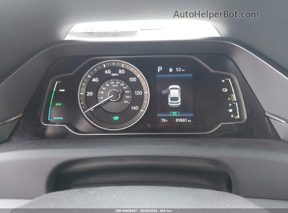 KMHC65LC5MU246938 2021 HYUNDAI IONIQ HYBRID White Հետևի նստատեղերի տեսք