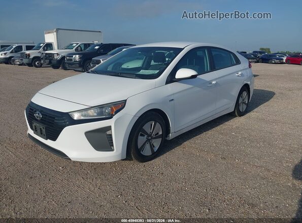 KMHC65LC6JU075595 2018 HYUNDAI IONIQ HYBRID White Przód lewy