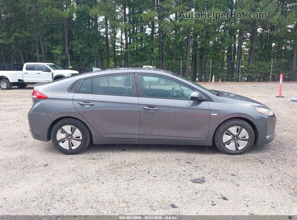 KMHC65LC7KU156459 2019 HYUNDAI IONIQ HYBRID Gray Widok wnętrza z tyłu