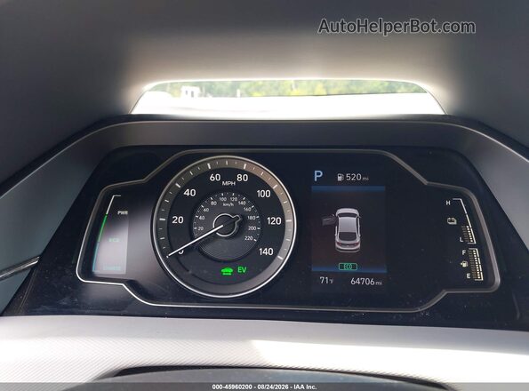 KMHC65LC7LU220081 2020 HYUNDAI IONIQ HYBRID Белый Вид задних сидений