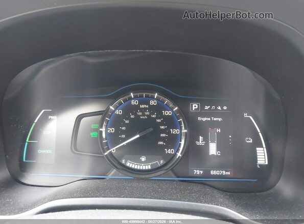 KMHC65LC8JU076277 2018 HYUNDAI IONIQ HYBRID Черный Вид задних сидений