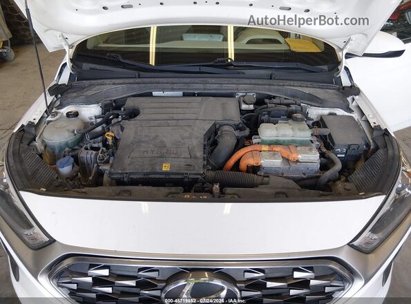 KMHC65LC8LU219828 2020 HYUNDAI IONIQ HYBRID White Widok z tyłu