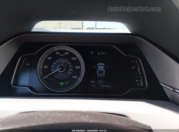 KMHC65LC8LU233101 2020 HYUNDAI IONIQ HYBRID Silver უკანა სავარძლების ხედი