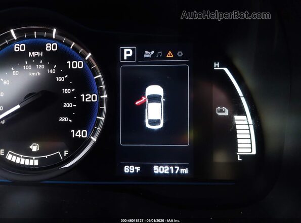 KMHC65LC9JU076238 2018 HYUNDAI IONIQ HYBRID Silver 