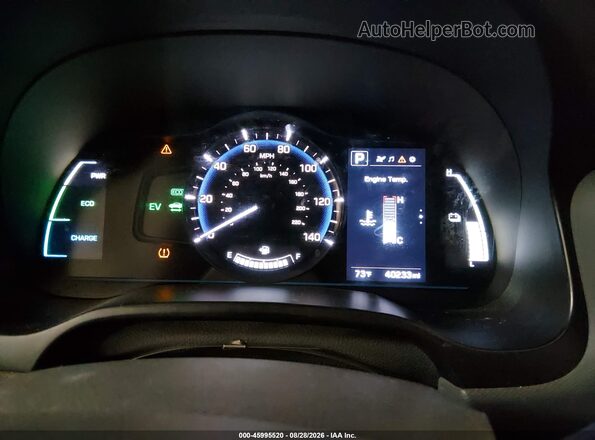 KMHC65LC9JU100263 2018 HYUNDAI IONIQ HYBRID Серый Вид задних сидений