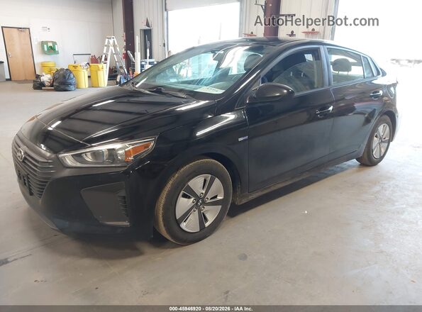 KMHC65LCXJU099723 2018 HYUNDAI IONIQ HYBRID Black Առջևի ձախ երեք քառորդ տեսարան