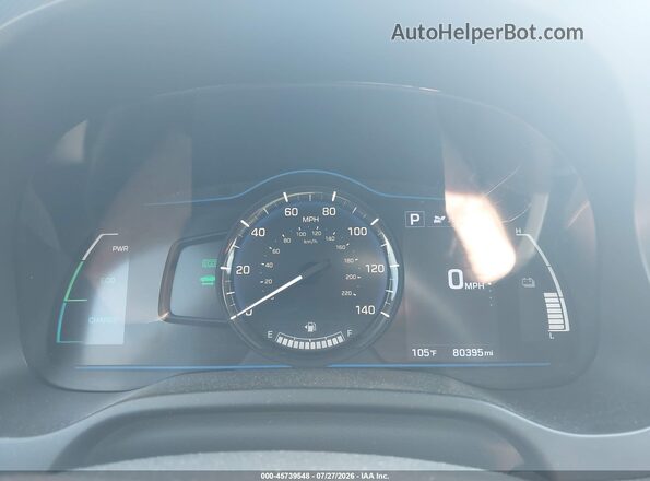 KMHC65LCXKU158822 2019 HYUNDAI IONIQ HYBRID Silver Widok tylnych siedzeń