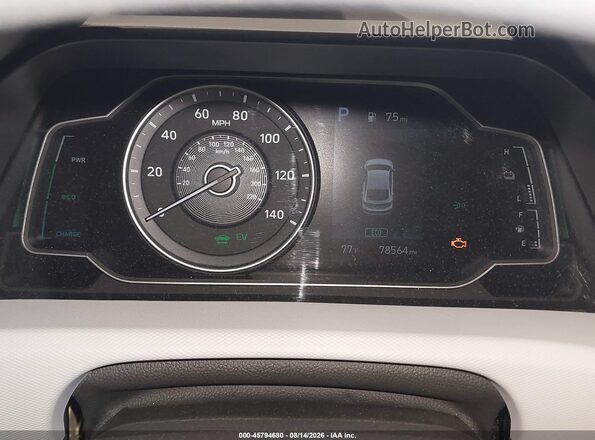 KMHC65LCXLU220074 2020 HYUNDAI IONIQ HYBRID Silver Widok tylnych siedzeń