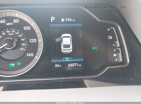 KMHC65LCXLU220169 2020 HYUNDAI IONIQ HYBRID Gray 