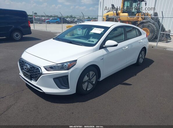 KMHC65LCXLU232533 2020 HYUNDAI IONIQ HYBRID White Передня ліва чверть
