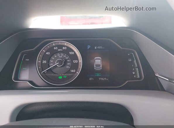 KMHC65LCXLU232533 2020 HYUNDAI IONIQ HYBRID White Вид задніх сидінь