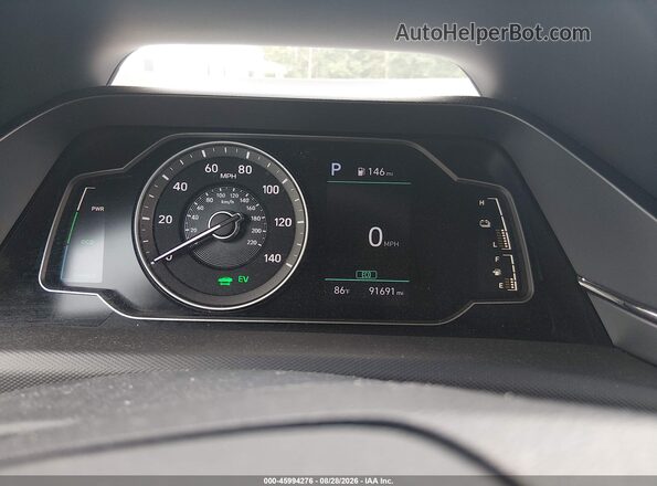 KMHC65LCXMU245719 2021 HYUNDAI IONIQ HYBRID Black Vista de los asientos traseros