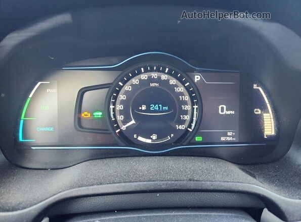 KMHC75LC1JU103333 2018 HYUNDAI IONIQ Серебряный Вид щитка приборов