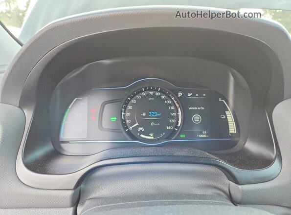 KMHC75LC5KU117785 2019 HYUNDAI IONIQ Black ხელსაწყოთა პანელის ხედი