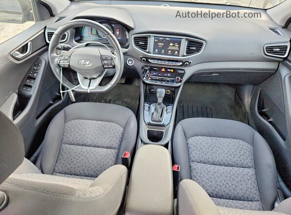 KMHC75LC5KU117785 2019 HYUNDAI IONIQ Black წინა პანელის ხედი