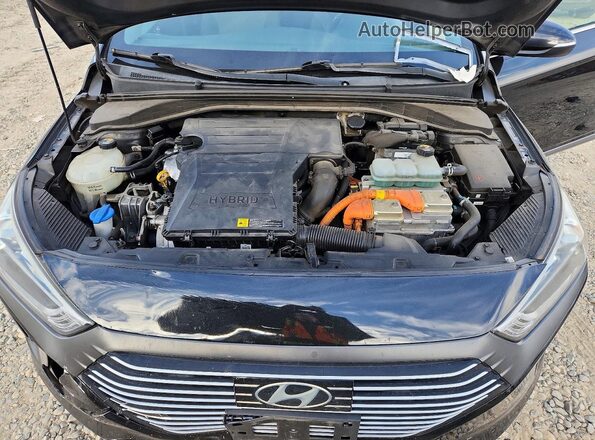 KMHC75LC5KU117785 2019 HYUNDAI IONIQ Black ძრავის განყოფილების ხედი