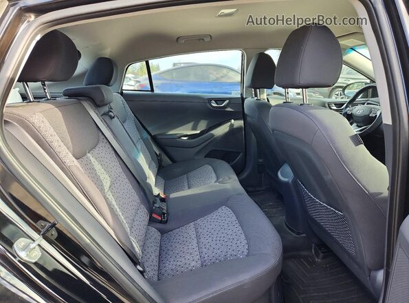 KMHC75LC5KU117785 2019 HYUNDAI IONIQ Black უკანა სალონის ხედი