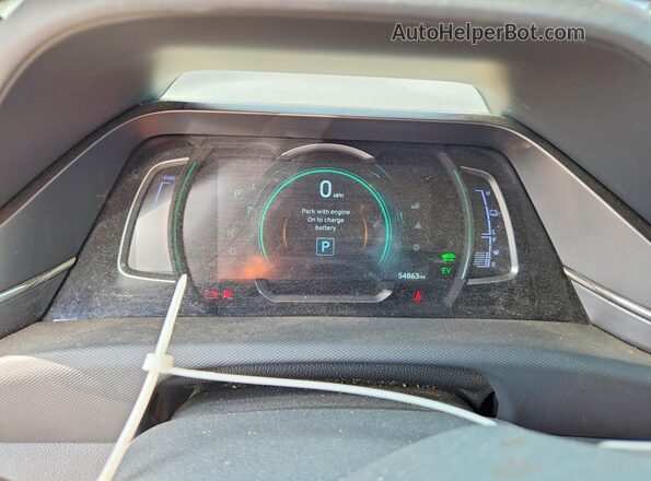 KMHC75LC8NU282718 2022 HYUNDAI IONIQ Gray Vista del cuadro de instrumentos