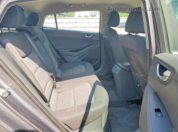 KMHC75LCXJU096222 2018 HYUNDAI IONIQ Угольный Вид задних сидений
