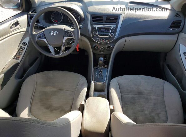 KMHCT4AE0GU163994 2016 HYUNDAI ACCENT Gray Dashboard view