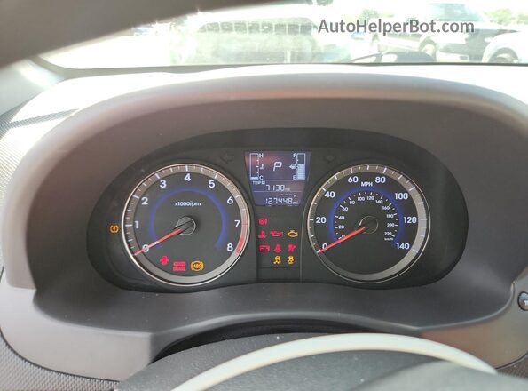 KMHCT4AE0HU240512 2017 HYUNDAI ACCENT Белый Вид щитка приборов