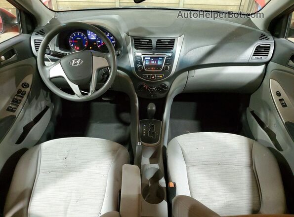 KMHCT4AE0HU266012 2017 HYUNDAI ACCENT Красный Вид панели приборов
