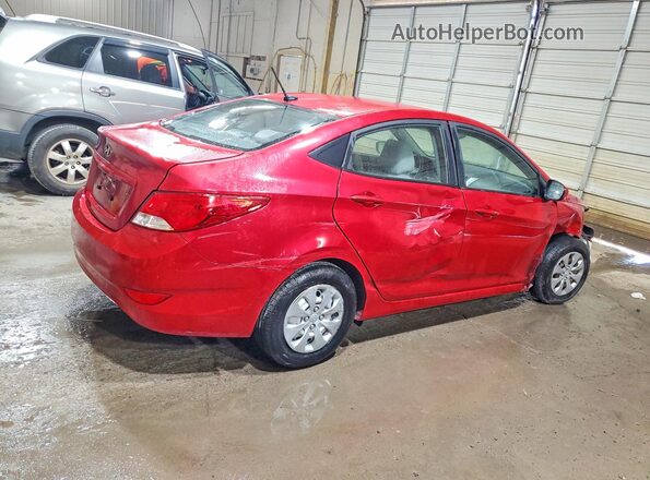 KMHCT4AE0HU266012 2017 HYUNDAI ACCENT Красный Задняя правая четверть