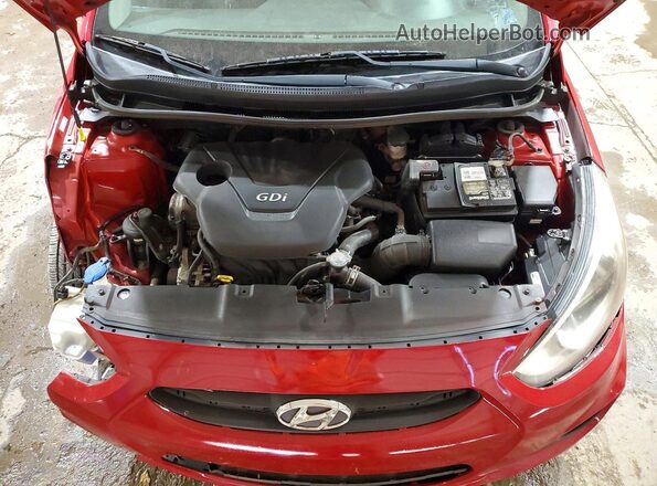 KMHCT4AE0HU266012 2017 HYUNDAI ACCENT Красный Вид задней части салона