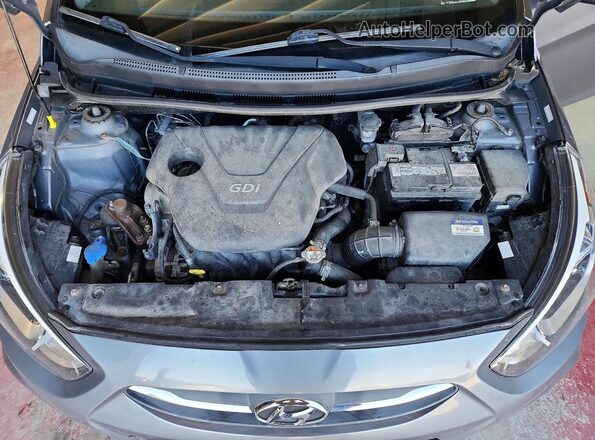 KMHCT4AE1GU043511 2016 HYUNDAI ACCENT Charcoal Вид задньої частини салону