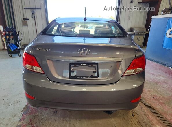 KMHCT4AE1GU043511 2016 HYUNDAI ACCENT Charcoal Вид ззаду