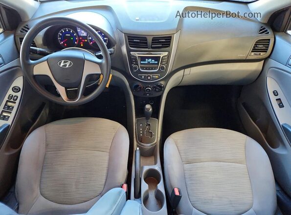 KMHCT4AE1GU043511 2016 HYUNDAI ACCENT Charcoal Вид панелі приладів