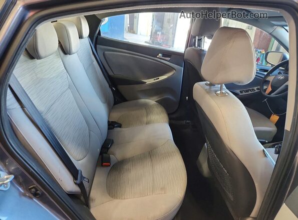 KMHCT4AE1GU043511 2016 HYUNDAI ACCENT Charcoal Вид задніх сидінь