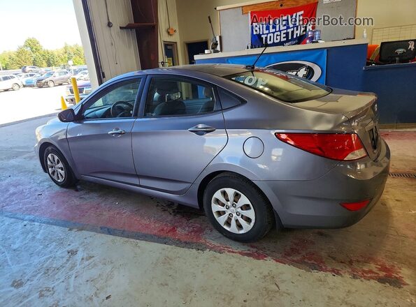 KMHCT4AE1GU043511 2016 HYUNDAI ACCENT Charcoal Задня ліва чверть