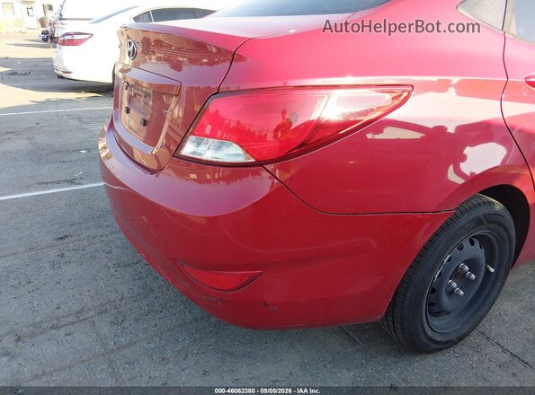 KMHCT4AE1GU120703 2016 HYUNDAI ACCENT Red Widok wnętrza z tyłu