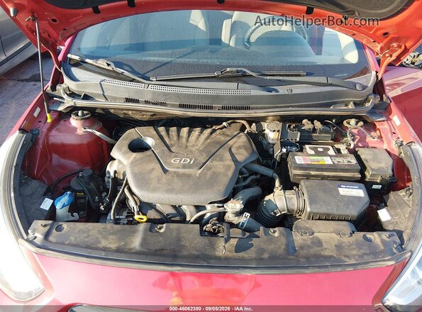 KMHCT4AE1GU120703 2016 HYUNDAI ACCENT Red Widok z tyłu