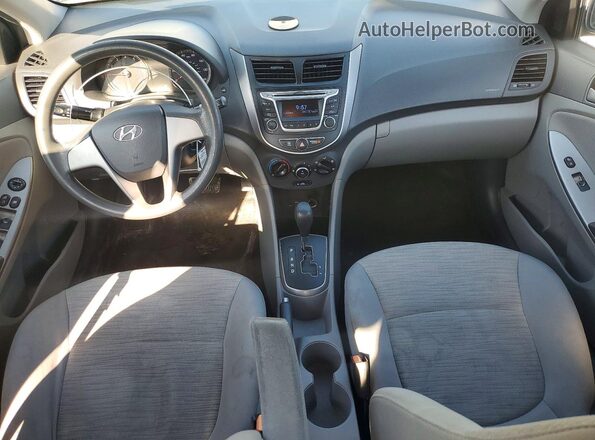 KMHCT4AE1HU175122 2017 HYUNDAI ACCENT White Առջևի վահանակի տեսք