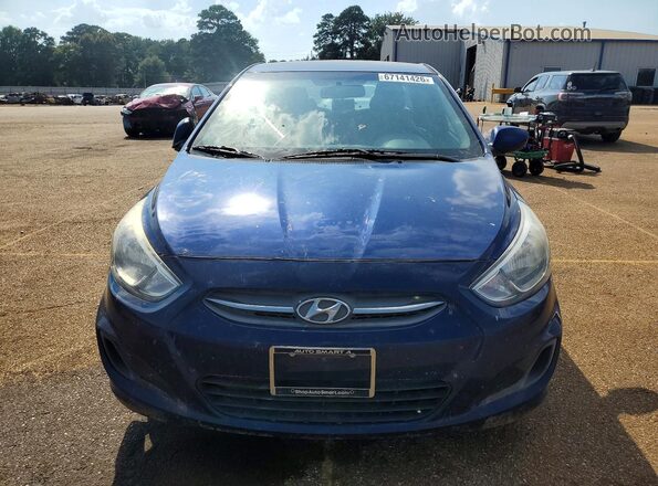 KMHCT4AE1HU237389 2017 HYUNDAI ACCENT Blue Widok z przodu