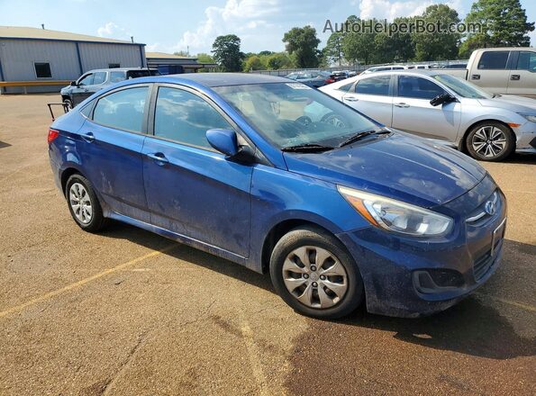 KMHCT4AE1HU237389 2017 HYUNDAI ACCENT Blue Przód prawy