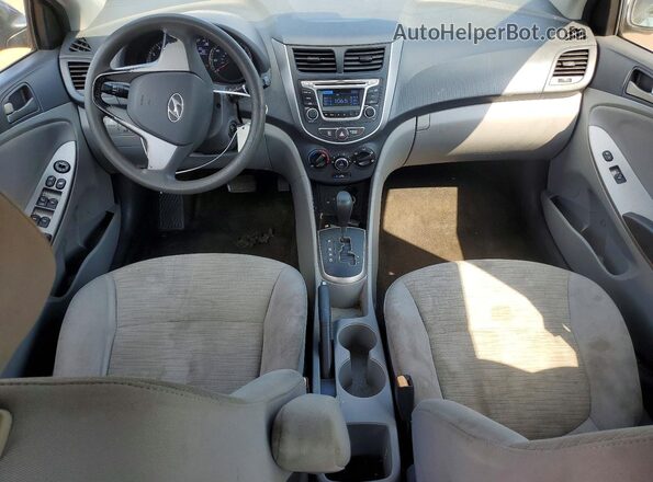 KMHCT4AE1HU237389 2017 HYUNDAI ACCENT Blue Widok deski rozdzielczej