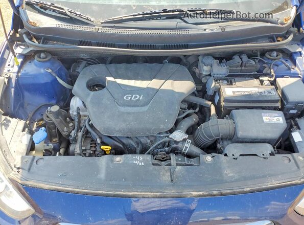 KMHCT4AE1HU237389 2017 HYUNDAI ACCENT Blue Widok wnętrza z tyłu