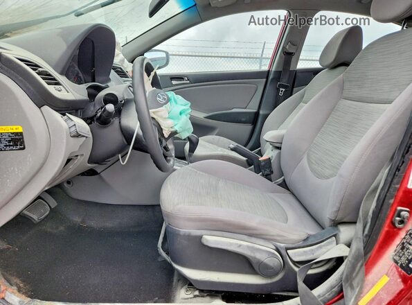 KMHCT4AE1HU276712 2017 HYUNDAI ACCENT Red Սալոնի դիմացի տեսք