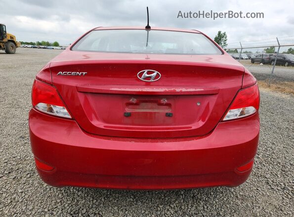 KMHCT4AE1HU276712 2017 HYUNDAI ACCENT Red Հետևի տեսք