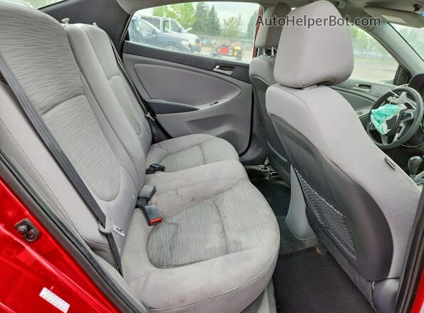 KMHCT4AE1HU276712 2017 HYUNDAI ACCENT Red Հետևի նստատեղերի տեսք