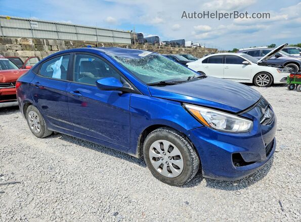 KMHCT4AE1HU276726 2017 HYUNDAI ACCENT Blue Przód prawy