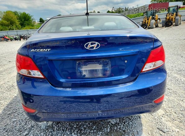 KMHCT4AE1HU276726 2017 HYUNDAI ACCENT Blue Widok z tyłu
