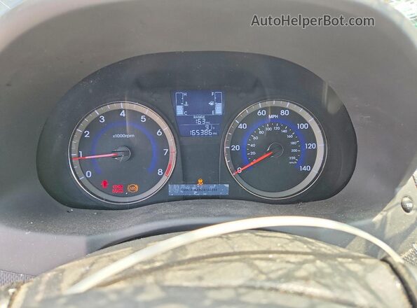 KMHCT4AE1HU276726 2017 HYUNDAI ACCENT Blue Widok zestawu wskaźników