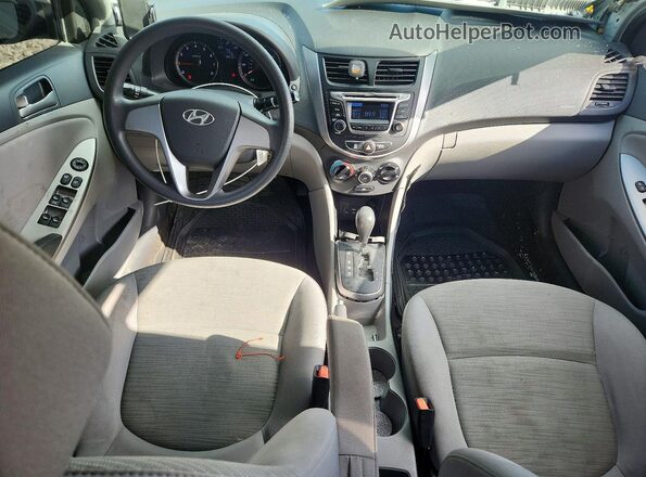 KMHCT4AE2GU007925 2016 HYUNDAI ACCENT Серебряный Вид панели приборов